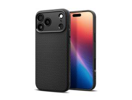 SPIGEN LIQUID AIR szilikon telefonvédő (ütésállóság, légpárnás sarok, rombusz) FEKETE (ACS10331)