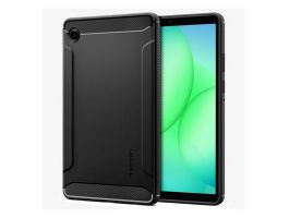SPIGEN RUGGED ARMOR szilikon telefonvédő (ütésállóság, légpárnás sarok, karbon minta) FEKETE (ACS10462)