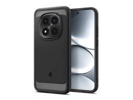 SPIGEN RUGGED ARMOR szilikon telefonvédő (ütésállóság, légpárnás sarok, karbon minta) FEKETE (ACS10460)