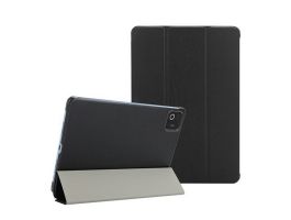 TACTICAL BOOK TRIFOLD tok álló, bőr hatású (aktív FLIP, oldalra nyíló, TRIFOLD, asztali tartó) FEKETE (57983130424)