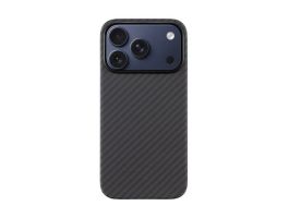 TACTICAL MAGFORCE ARAMID szilikon telefonvédő (ultravékony, aramid bevonat, MagSafe, karbon minta) FEKETE (57983126604)