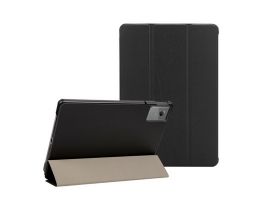 TACTICAL BOOK TRIFOLD tok álló, bőr hatású (aktív FLIP, oldalra nyíló, TRIFOLD, asztali tartó) FEKETE (57983128153)