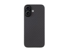 TACTICAL MAGFORCE ARAMID szilikon telefonvédő (ultravékony, aramid bevonat, MagSafe, karbon minta) FEKETE (57983126602)