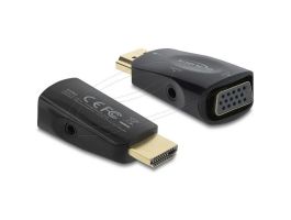 DELOCK Átalakító HDMI-A male > VGA female audió funkcióval (61082)
