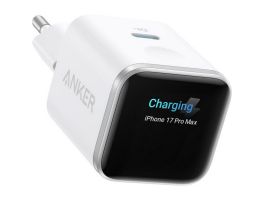 ANKER Nano töltő 45W 1C Smart Display, fehér - A121DG21