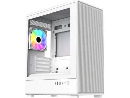 COOLER MASTER Ház Mini-ITX/Micro-ATX Elite 350 White, Tápegység nélkül, fehér (E350-WGNN-S00)