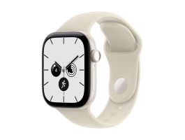 Apple Watch Series 12 GPS + Cellular 42mm Pearl White Ceramic Case with Sand Sport Band - S/M (MJGW4MP/A)