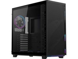 GIGABYTE AC400G PC ház, Tápegység nélkül, Fekete, Üvegfalú