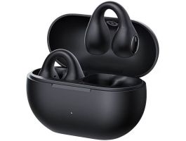 Baseus Bass 15 Clip Open-Ear True Wireless Earphones vezeték nélküli fülhallgató, fekete + 3A USB Type-C 30 cm kábel (A00079500113-00)