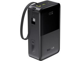 Baseus EnerFill FC51 Bipow 2 Pro gyorstöltő powerbank 30000 mAh, 22.5W, beépített USB Type-C kábel, fekete (E0028100)