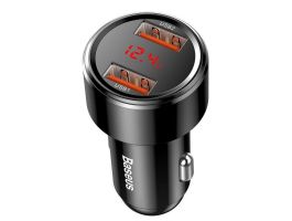 Baseus Magic autós gyorstöltő 45W, 2×USB Type-A, fekete (CCMLC20A-01)