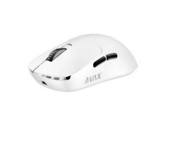 AVAX LW03 PRO Tri-mode gamer egér, Fehér (AVAX LW03W PRO)