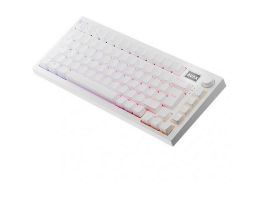 AVAX GM02 PRO Fehér 75% Gasket RGB tri-mode mechanikus billentyűzet Gateron sárga switch, magyar kiosztás