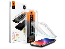 SPIGEN GLASS TR EZ FIT PRO HD képernyővédő üveg (2.5D, tokbarát, ultravékony, 0.2mm, 9H + segédkeret) ÁTLÁTSZÓ (AGL10095)