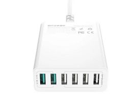 Blitzwolf BW-S15 6x USB töltő, QC 3.0, 60W (fehér) (BW-S15 EU)