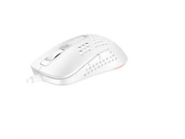 AVAX LW01 PAW3327 RGB gamer egér, fehér (AVAX LW01W)