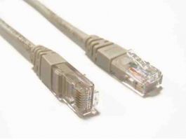 WIRETEK  UTP Cat.5E 5m Patch kábel Szürke