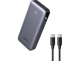 UGREEN PB532 powerbank, 20000 mAh, 2x USB, 30 W (szürke) (55989B)