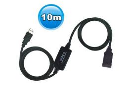 WIRETEK kábel USB Hosszabbító A-A, 10m, Male/Female, Aktív (VE594)