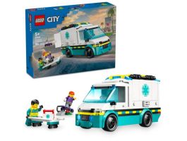 LEGO City Sürgősségi mentőautó, játék autót tartalmazó építőszett (60451)