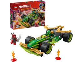 LEGO NINJAGO Lloyd hátrahúzhatós versenyautója, történetmesélős játékszett (71828)