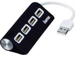 HAMA Buspow 12177  USB 2.0 HUB 4 port fekete