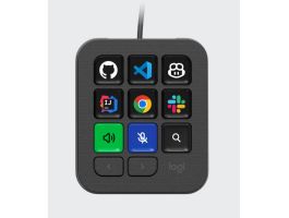 LOGITECH Billentyűzet - MX Keypad AI Control vezérlő, Vezetékes 9 gombos, érintős, Piszkosfehér (920-013892)