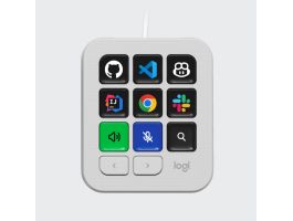 LOGITECH Billentyűzet - MX Keypad AI Control vezérlő, Vezetékes 9 gombos, érintős, Grafitszürke (920-013891)