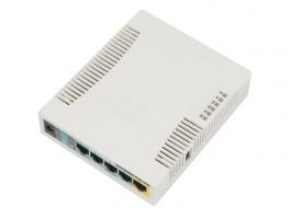 MIKROTIK RB951UI-2HND - 5x100MbitLAN, 1USB, 2,4GHz, PoE-out Router