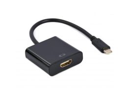 Gembird Cablexpert USB-C -> HDMI adapter 15cm fekete (A-CM-HDMIF-03)