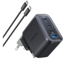 Anker Nano Charger (70W, 3 Ports) Black (A121AL11)