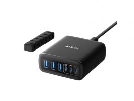 ANKER 6-portos GaN Hálózati Töltőállomás (A2154G11) fekete - EU szabvány