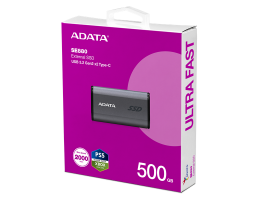 ADATA SSD Külső USB 3.2 500GB SE880 Elite, Szürke (AELI-SE880-500GCGY)