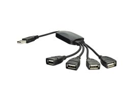 AKYGA 4portos USB2.0 HUB (AK-AD-13) fekete
