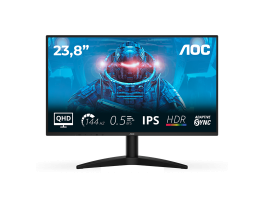 AOC IPS QHD 144Hz Gaming monitor 23.8" Q24B36X, 2560x1440, 16:9, 300cd/m2, 4ms, 1xDisplayPort/1xHDMI (Q24B36X