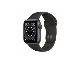 Apple Watch S6 GPS, 40mm (MG133HC/A) asztroszürke alumíniumtok, fekete sportszíj