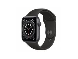 Apple Watch S6 GPS, 44mm (M00H3HC/A) asztroszürke alumíniumtok, fekete sportszíj