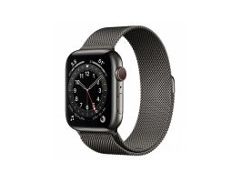 Apple Watch S6 GPS + Cellular, 44mm (M09J3HC/A) grafit rozsdamentesacél tok, grafit milánói szíj