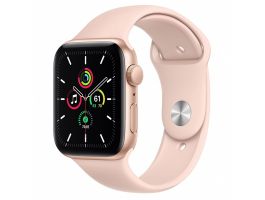 Apple Watch SE GPS, 44mm (MYDR2HC/A) Arany alumíniumtok, pink sportpánt