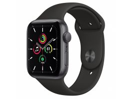 Apple Watch SE GPS 44mm (MYDT2HC/A) Asztroszürke alumíniumtok, fekete sportszíj