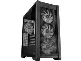 ASUS TUF Gaming GT302 ARGB ATX PC Ház, Tápegység nélkül, Üvegfalú, fekete (GT302/ARGB FANS/BLK)