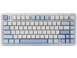 AULA F75 Vezeték Nélküli Mechanikus Gamer Billentyűzet (AU-F75-19) fehér-világoskék