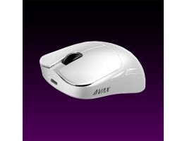 AVAX Vezeték Nélküli Egér - LW02 PRO tri-mode 1k lightweight, Gamer, fehér