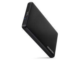 AXAGON USB3.0 csavar nélküli 2.5" külső ház HDD/SSD, fekete (EE25-SL)