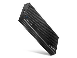 AXAGON THIN RIB SUPERSPEED+ USB-C - NVME M.2 külső ház, fekete (EEM2-GTR)