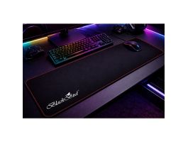 BLACKBIRD Egérpad Gamer DeepBlack  90x40cm 3mm vastag piros varrott szegély