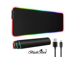 BLACKBIRD Egérpad Gamer MZ-RGB NightHalo  80x30cm 3mm vastag RGB világítással