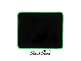 BLACKBIRD Egérpad Gamer NanoGlide  21x25cm 3mm vastag zöld varrott szegély