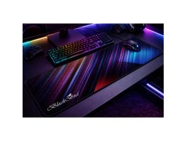 BLACKBIRD Egérpad Gamer NebulaGrip  70x30cm 3mm vastag fekete varrott szegély