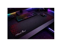 BLACKBIRD Egérpad Gamer TacticField  80x30cm 3mm vastag fekete varrott szegély